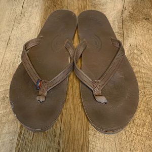 Rainbow Brand Leather Flip Flops